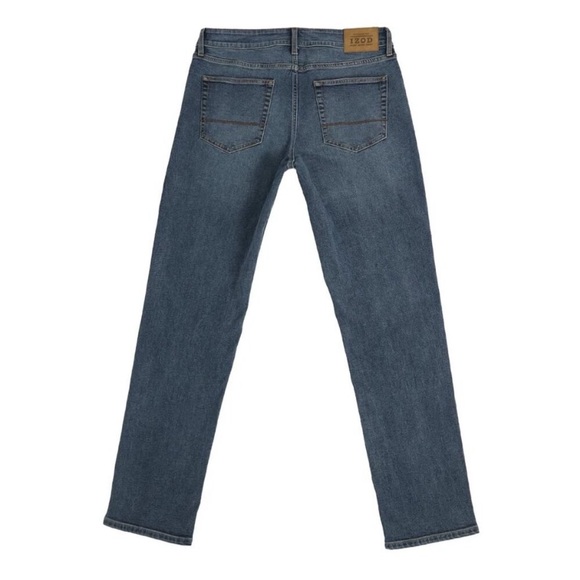 Izod Men's Straight Jeans 40x30 - Classic Blue 👖 SaltWater - Picture 3 of 8